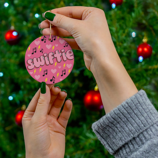 Swiftie Holiday Decoration- Tree Decoration- Ceramic Ornament, 4 Shapes- Swiftie Ornament